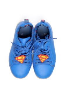 zapatillas superman con luz - liga de la justicia