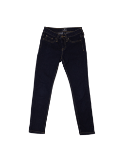 Pantalón jean azul marino. Cintura regulable. 80% algodón. Talla 7 en etiqueta. Stretch - Gap