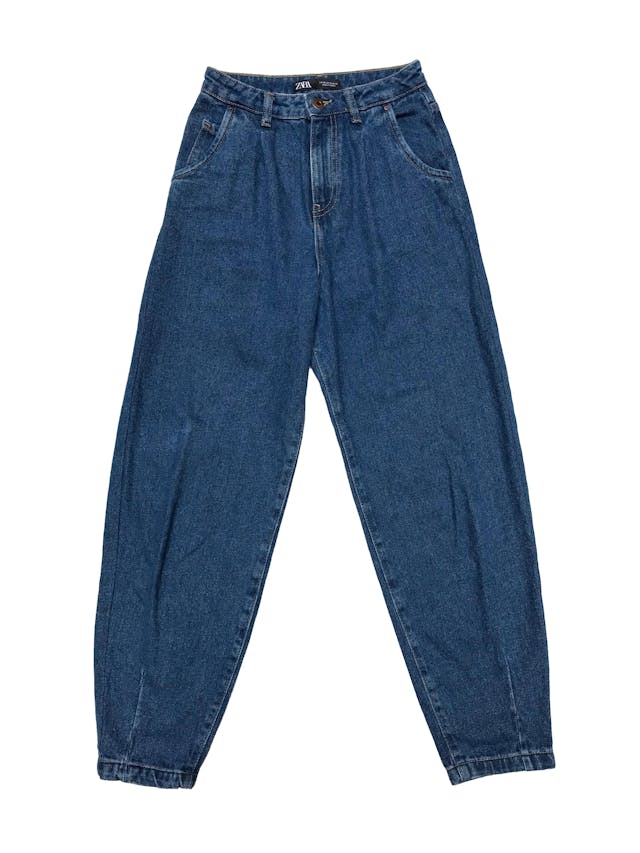 Slouchy jean Zara 100% algodón, tiro alto, modelo five pockets. Cintura 62cm Cadera 90cm Largo 98cm foto 1