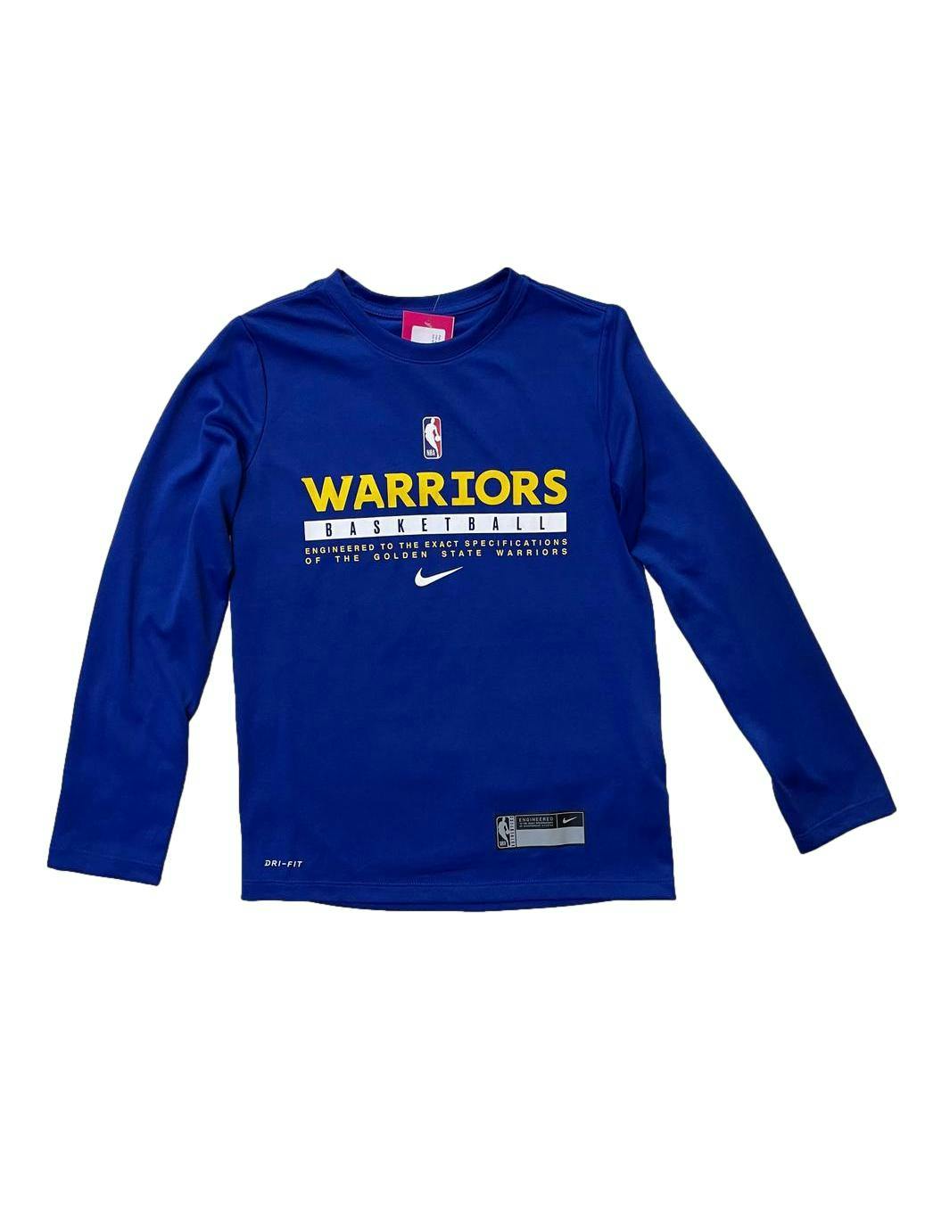 Polo Nike azul NBA Warriors ,tejido suave y ligero con tecnología dri fit que repele el sudor.