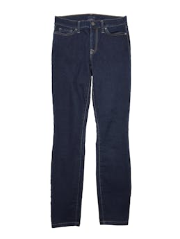 Skinny jean Tommy Hilfiger azul oscuro, five pockets. Cintura 70cm Tiro 23cm Largo 97cm
