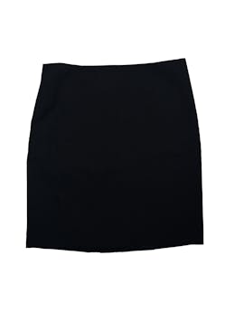 Falda Marquis sastre negra con costuras geométricas, forrada y con cierre posterior. Cintura 80cm Largo 50cm