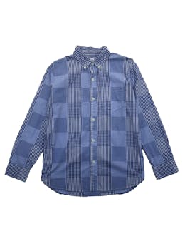 Camisa Gap a cuadros azules y blancos , 100% algodón