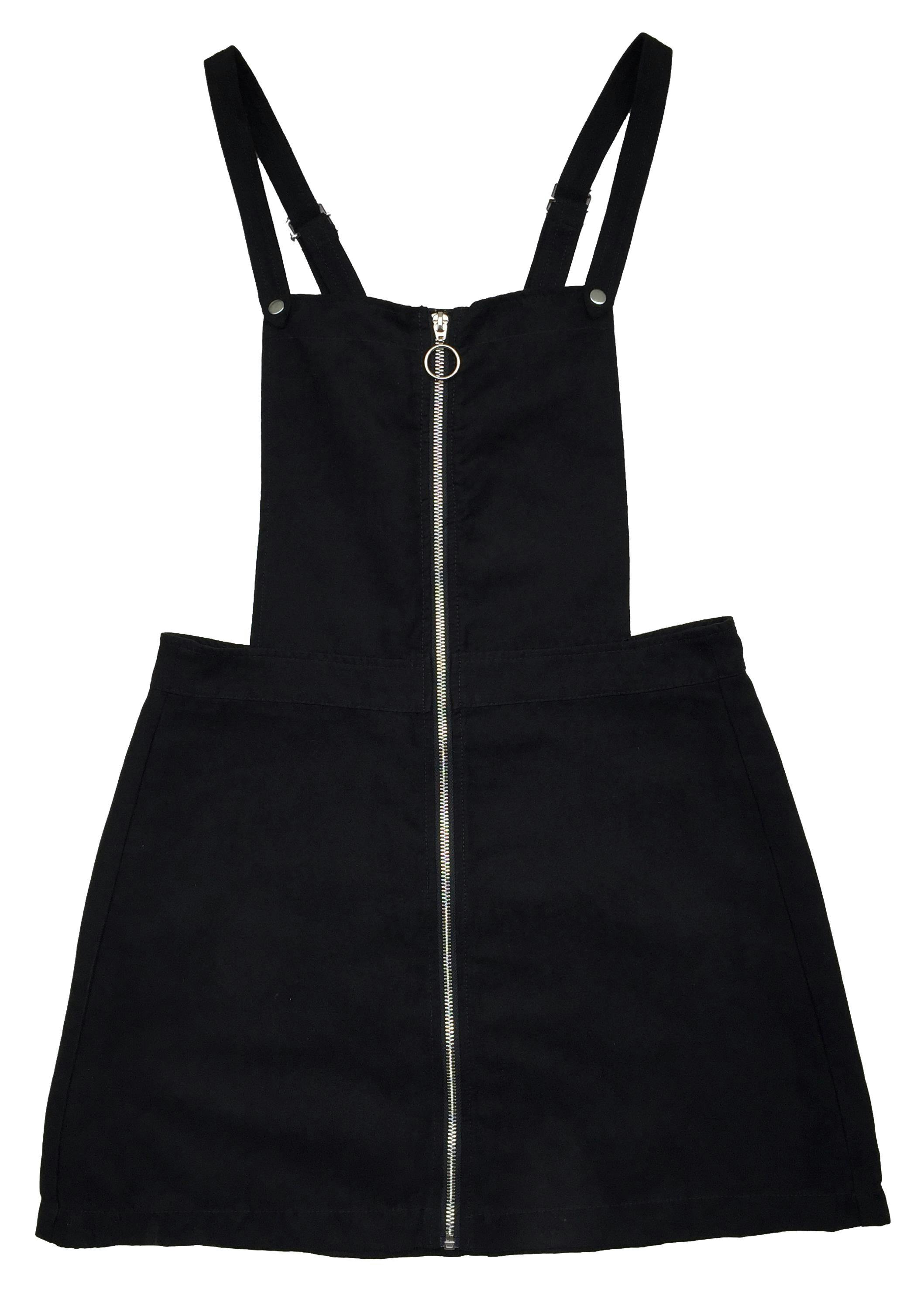 Falda negra stretch con textura de hilo. Largo 48cm Talla S/M