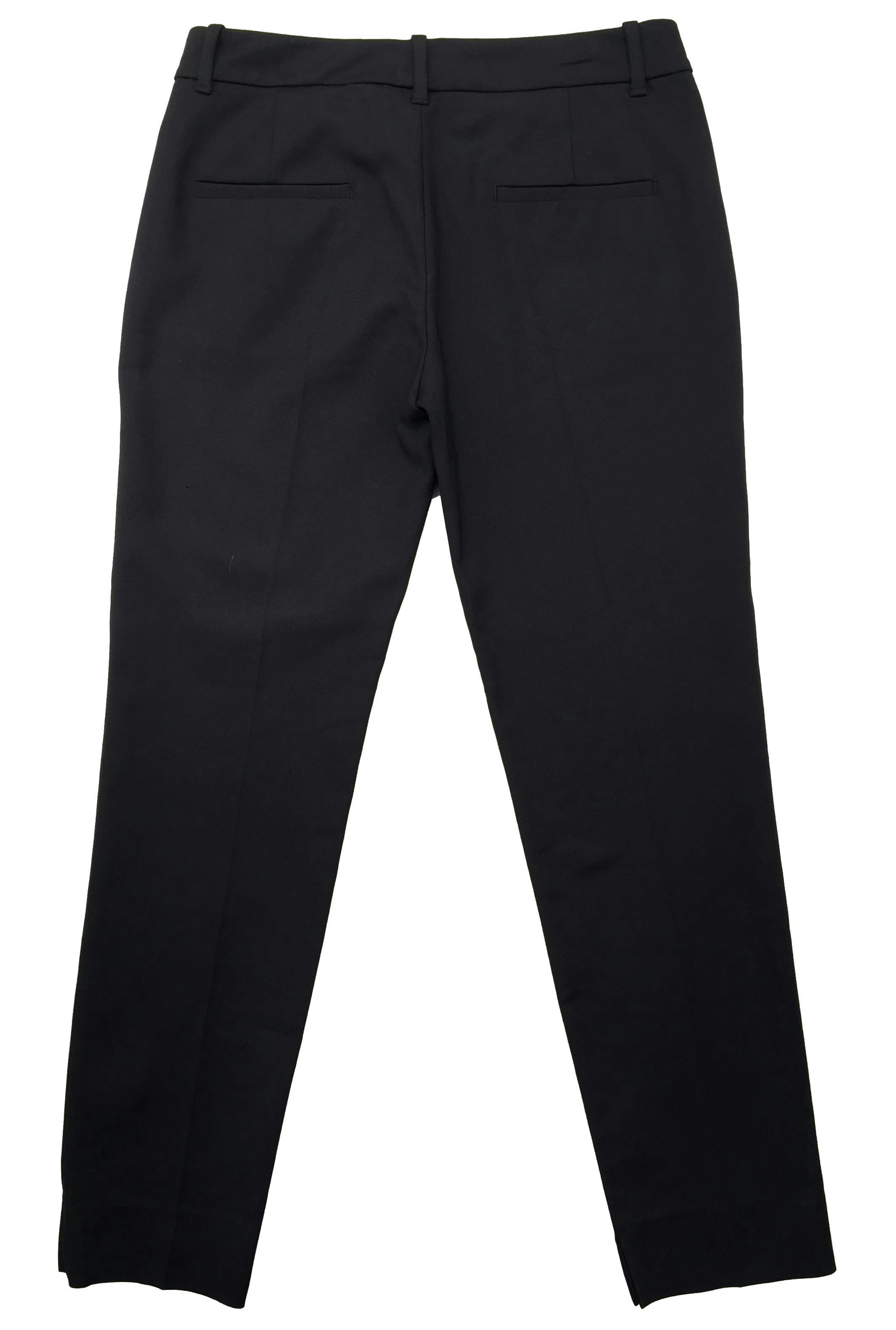 Pantalón formal Zara negro slim fit con bolsillos laterales. Cintura 75cm Tiro 24cm Largo 95cm