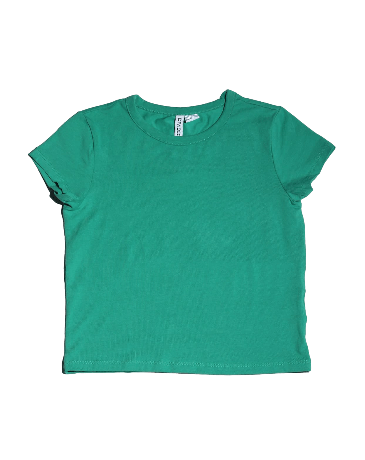 Polo H&M verde de cuello redondo. Busto 76 cm (sin estirar) Largo 44 cm