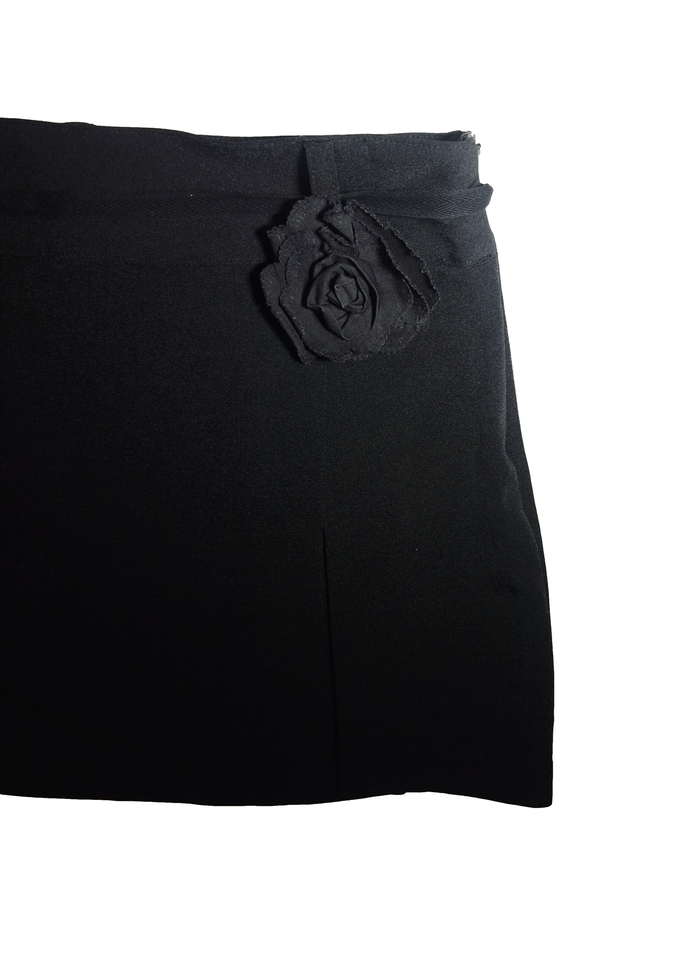 Falda worthington negra con forro interno y cierre invisible cintura 76 cm largo 60 cm