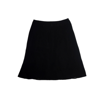 Falda worthington negra con forro interno y cierre invisible cintura 76 cm largo 60 cm