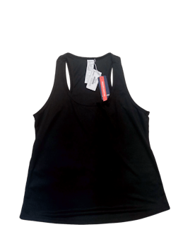 Bdv deportivo negro Leonisa, cuello redondo. Busto 90 cm, Largo 61 cm. Nuevo, con etiqueta