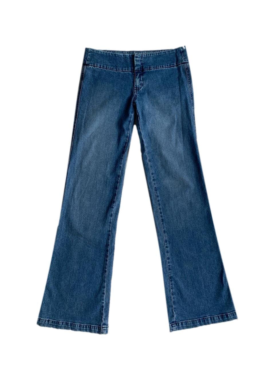 Flare jeans Kids Made Here sin bolsillo. Cintura: 72cm, largo: 100cm. 