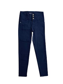 Pantalón azul oscuro Mood Jeans. Cintura: 66cm, largo: 90cm