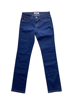 Pantalón jean oscuro Datch. Cintura: 70cm, largo: 98cm